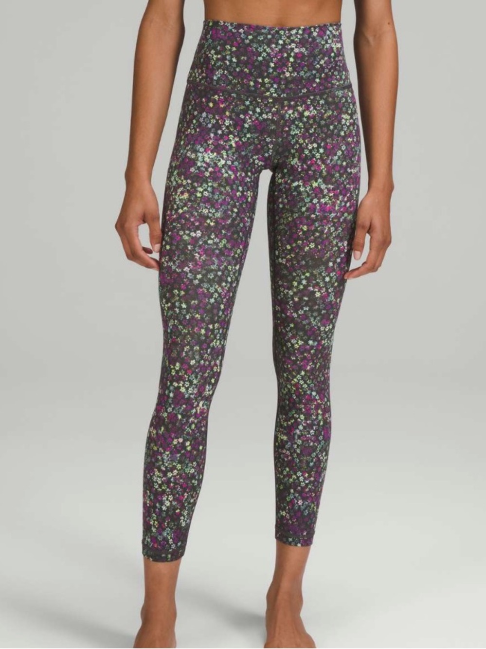 Lululemon Wunder Under Floral 25” Leggings Tight #W5BSNS sz 6
